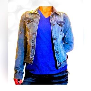 Hollister Distressed Jean Jacket Medium